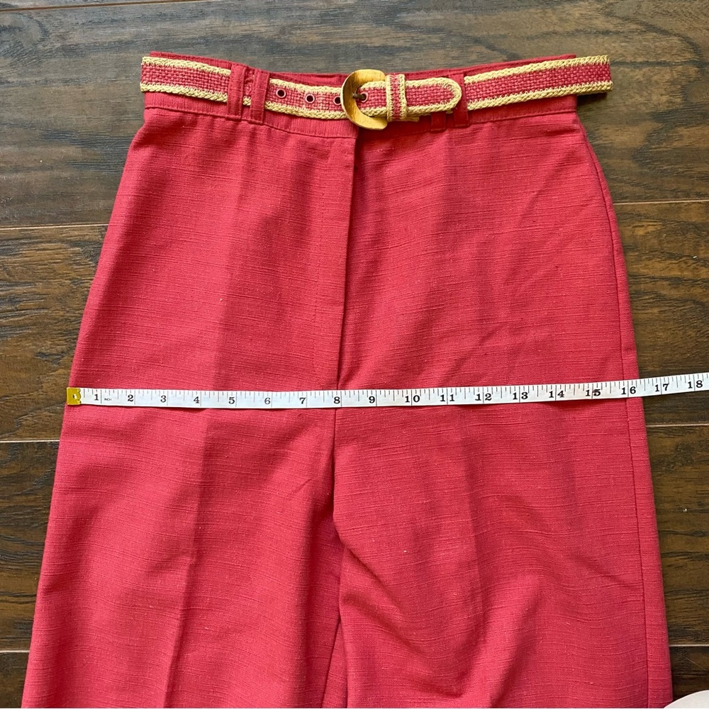 vintage pink wide leg pants - Picture 7 of 10